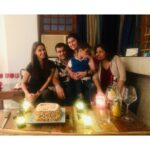 Nikita Dutta Instagram – The smiles are just for pictures. 
All we care about is cake. And the whole of it! 🤓😈
#Phamily🦄 Pali Hill