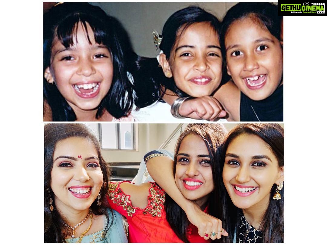 Nikita Dutta Instagram - Eighteen years later we attempted to recreate Vizag in a frame. Though I think these girls are a “little” grown up now. 🧐 @mollysarin @pankhbh #AdultingRealityCheck