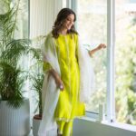 Nisha Agarwal Instagram – Loved wearing this beautiful set from @madsamtinzin and experimenting with colour. The set is breathable, comfortable and so easy to style. I cannot get over the pop of colour though.. are you experimental with your colours too?