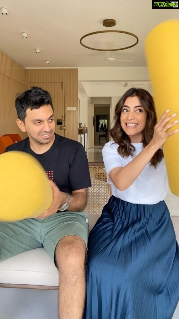 Nisha Agarwal Instagram - Finally did the couples tag with my better half. It’s fun to do such tags and relive the old days, moreover still trying to remember all of our firsts together was hilarious 😂😂 I honestly loved doing this with Karan.. do y’all want to see more of him? @mastkarandar