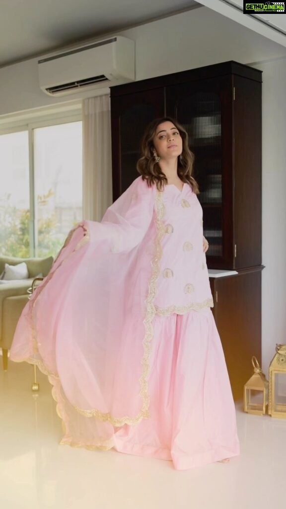 Nisha Agarwal Instagram - This lovely pink set by @dachi_earth is simply perfect for any semi formal occasion. It’s very elegant, easy on the eyes and so very comfortable. Easy salwar sets have to be my go-to thing to wear these days.. what’s yours?