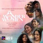 Nithya Menen Instagram - We’re all smiles today with the love for the trailer! ❤️ @wonderwomenfilm streaming exclusively on @sonylivindia from November 18! 🤰🏻 #TheWonderBegins #WonderWomen @anjalimenonfilms @simply.nadiya @par_vathy @padmapriya_off @sayanoraphilip @archana_padmini @amrutasubhash @ashidua @ronnie.screwvala @rsvpmovies @flyingunicornfilms @pashanjal @hasanainhooda