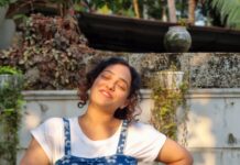 Nithya Menen Instagram - NORA 🤎 🌸 ! Pregnancy never looked cuter ... 🥹 📷 @grgcsabu @wonderwomenfilm I absolutely LOVED and had sooo much fun playing Nora ... will be sharing lots of adorable pictures from behind the scenes . Note : I am not REALLY pregnant.