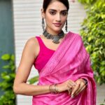 Nusrat Jahan Instagram – গোলাপি সন্ধ্যা 💖 

#instapic #feelingpink #pink #sareelove #love #indian #attire