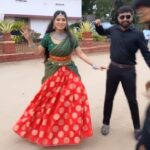 Papri Ghosh Instagram - Duet turned into trio @jishnumen_official #trending #tamil #song #dance #duo #bloopers #trio #costume @zyr_designingstudio @stitch_vyshnavee_sarath #jewelry @chennai_jazz
