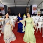 Papri Ghosh Instagram - Guess the age of the youngest here #trending #music #dance #trio #lehenga #stitch @stitch_vyshnavee_sarath #jewelry @chennai_jazz