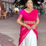 Papri Ghosh Instagram - Thanks for the beautiful costume & jewelry @zyr_designingstudio @zyr_rental #suntv #snk #erode #actress #paprighosh #halfsaree #jewelry #traditional