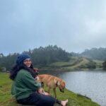 Parvathy Instagram – On being loved unconditionally like this 🏔🐾 Ampthill Downs The Farm Stay