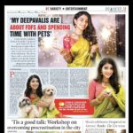 Pavithra Lakshmi Instagram - Iniya Deepavali nalvaazhthukkal♥️😀 Thank you @dt_next for covering this article. Many many thanks to @proyuvraaj 🤗 &@kaymediaofficial Team @iamkaushikr @agam6justin @hemanathan_muthusaamy @uvcommunication