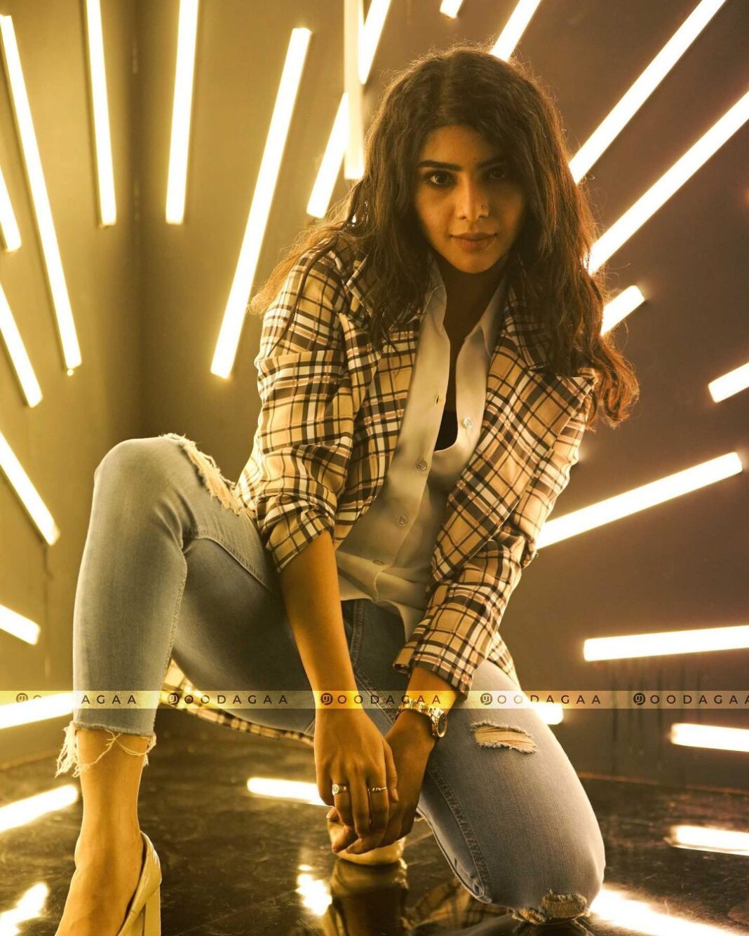 Pavithra Lakshmi Instagram - A gorgeous woman in a captivating view. Here's our beauty @pavithralakshmioffl at #MetaCreatorDay - Chennai. @metaindia @vbzu @vijaymp29 #pavithralakshmi #pavithralakshmioffl #Oodagaa