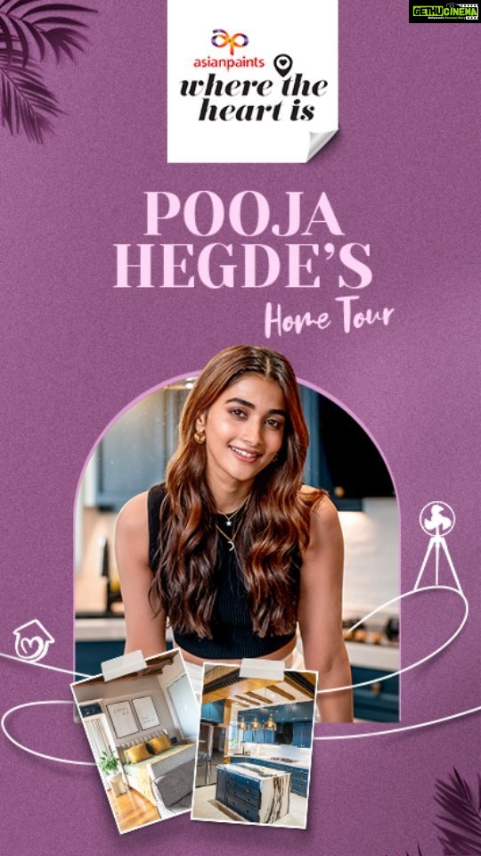 Pooja Hegde Instagram - @hegdepooja's abode of happiness is a collection of stories. Almost like a film reel running through the floor and the walls, each element in this home is a movie with love, life and drama that brings a feeling of belonging, comfort and calm. ✨ Full episode streaming on YouTube and extended episode on Voot. #AsianPaintsWhereTheHeartIs #BeautifulHomes #HarGharKuchKehtaHai