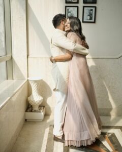 Pooja Jhaveri Instagram - Signed up for lifelong hugs, squishes and laughter ❤️✨
.
.
🌸 16•10•22 🌸
.
.
#favouritehuman #partnerincrime #laughtertherapy #mineforlife #plusone #bestfriend #soulsoother #soulmate #hugs #kisses #happiness #love