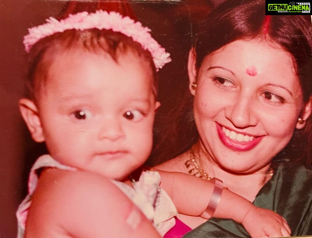 Pooja Kumar Instagram - Happy birthday Mom. It’s been 20 years to this day since you left this world. Your smile and laughter has left a lasting impact on every person you have met. Thank you for letting me fly and allowing me to follow my dreams. Now that I have a daughter I want to do the same for her. I will try my best as you have always taught me to do, but it’s hard having a little girl! Now I know and I’m sorry for all the heartache I must have caused you! Thinking of you each day and anytime I question what I’m doing I ask - what would mom do? missing #mom
