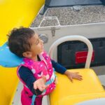 Pooja Kumar Instagram - It started raining on the boat so my little girl decided to sing to the rains - rain rain go away come again another day. #singing #kids #daughters #hawaii #honolulu #vacation #islands #water #america #india