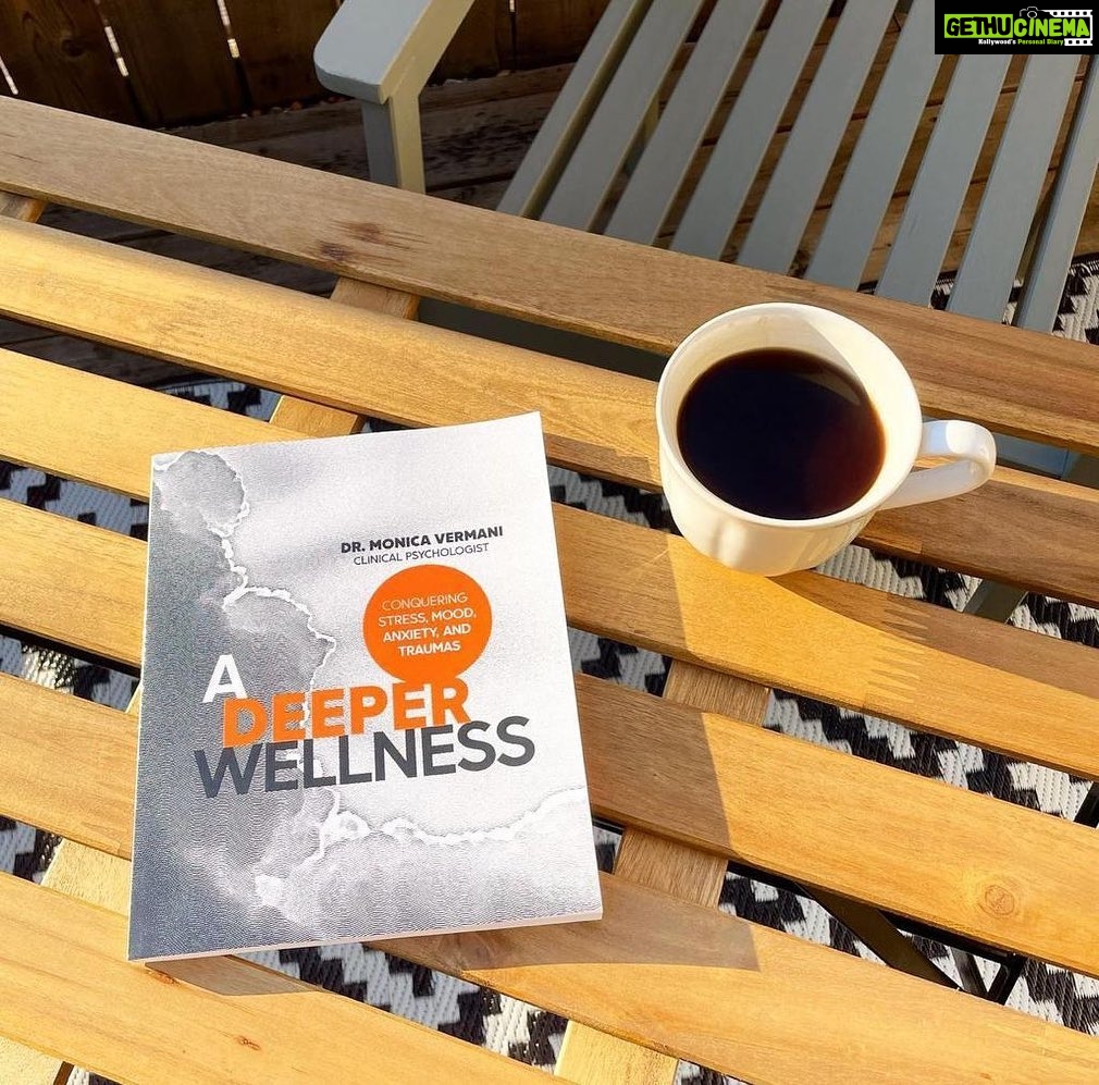 Pooja Kumar Instagram - Check out this book on mental health. I think it will really enlighten all of us to a better state of mind and be able to handle any circumstances! @rajgirn @drmonicavermani #adeeperwellness