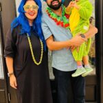 Pooja Kumar Instagram – It was Naavya’s second Halloween and she loved being a dragon and we attempted to be punk rockers from the 80’s! #halloween #daughter #kids #america #scary #india #dressed #costumes