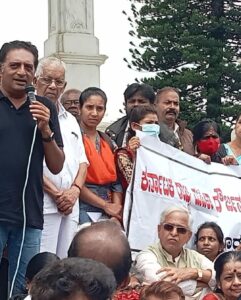 Prakash Raj Instagram - At the protest in MYSORE  #JusticeForBilkisBano #justasking