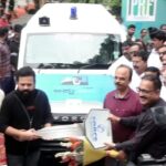 Prakash Raj Instagram – “”APPU Xpress “” donated a free ambulance for the needy in memory of our dear #puneethrajkumar .. a #prakashrajfoundation initiative.. the joy of giving back to life ..