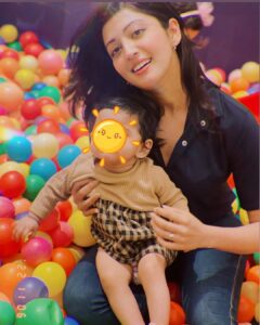 Pranitha Subhash Instagram - Parenting Hack for Weekends :- . . . . . . . . There is no hack. This is what your weekends will look like from now on .. 🙈❤️