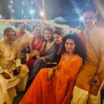 Priyanka Mondal Instagram - Saptami night thank you @abhijitpl2 for the fabulous evening Meeting friends after a long time… is the best part of this festive season ♥️ #priyankamondalofficial