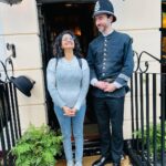 Priyanka Nair Instagram – Just before stepping into the world of crime 🔍
📸 @shalugeorge91 
@sgeorge_mua 
#backerstreet221b #london#priyankanair#worldofcrime The Sherlock Holmes Museum