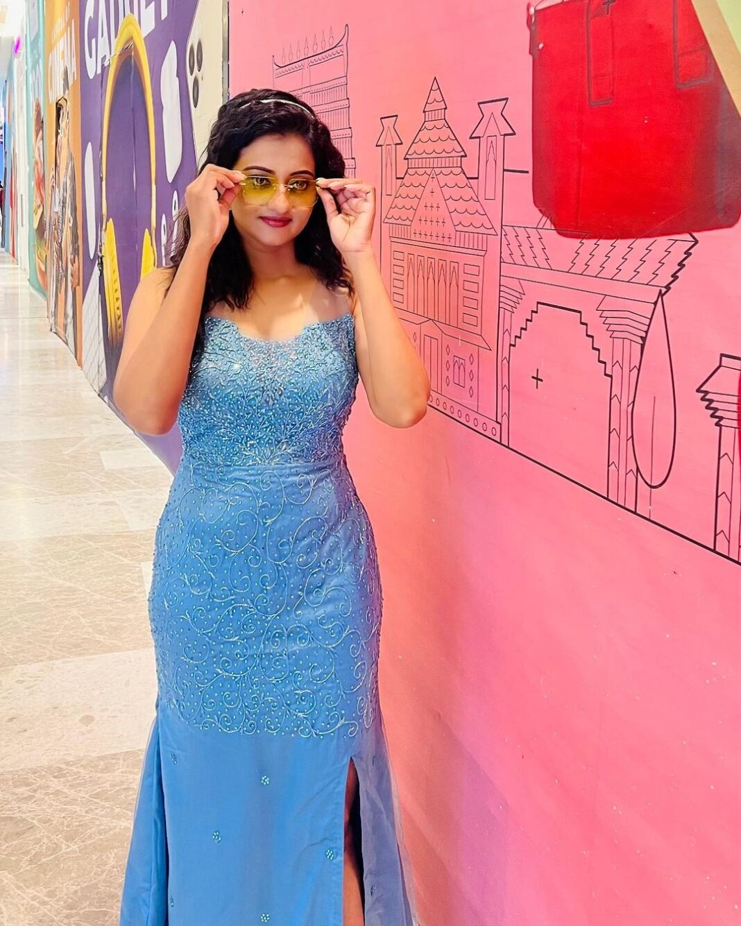 Priyanka Nair Instagram - Tangled up in blue 💙 #blue #tangledupinblue #instapic#instatime#priyankanair