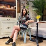 Pujita Ponnada Instagram - This weather calls for boots and amazing desserts 🧁🖤 Happy weekend y’all! #pujitaponnada #actor #goodvibes #love