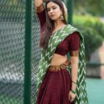 Pujita Ponnada Instagram – Some more from this look 💚

Outfit and styling @pethakamsetti 
Clicked by @shekhar_jay 

#pujitaponnada #actor #goodvibes #love