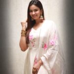 Pujita Ponnada Instagram - You glow differently when you are happy 💗 Outfit @jaipuriadaah Earrings @theblingbag 📸@thescienceofphoto #pujitaponnada #actor #goodvibes #love