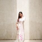 Pujita Ponnada Instagram - You glow differently when you are happy 💗 Outfit @jaipuriadaah Earrings @theblingbag 📸@thescienceofphoto #pujitaponnada #actor #goodvibes #love