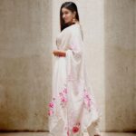 Pujita Ponnada Instagram - You glow differently when you are happy 💗 Outfit @jaipuriadaah Earrings @theblingbag 📸@thescienceofphoto #pujitaponnada #actor #goodvibes #love