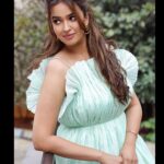 Pujita Ponnada Instagram - Just a cutesy look in this outfit by @thevoguenaari 🧚🏻‍♀️ Clicked by @vclicksphactoryofficial Styling @salonij676 Makeup @aayushisinhamakeup Hairstylist @gadwalmounika #pujitaponnada #love #happiness #actor #goodmorning