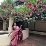 Rachana Narayanankutty Instagram – Camouflage is the most interesting of all the Arts💝 
PC @___namitha.___ 
#rachananarayanankutty #camouflage #saree #traditional INDeco Hotels, Swamimalai