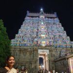 Rachana Narayanankutty Instagram – Thillai Natarajar Aalayam 🙏🏼 
PC @padmakumargeetha 
#thillainatarajatemple #shivarathri #rachananarayanankutty #celebratinglife #shivam Thillai Nataraja Temple, Chidambaram