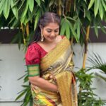 Rachana Narayanankutty Instagram – Thank You @saimeeragarments for this beautiful “Dancers’ Saree”. It was so comfortable wearing this digital printed saree. Thank You dearest @devichandana82 for suggesting @saimeeragarments 
MUA @styledby_nami Hair stylist Karunagapalli, Kerala, India