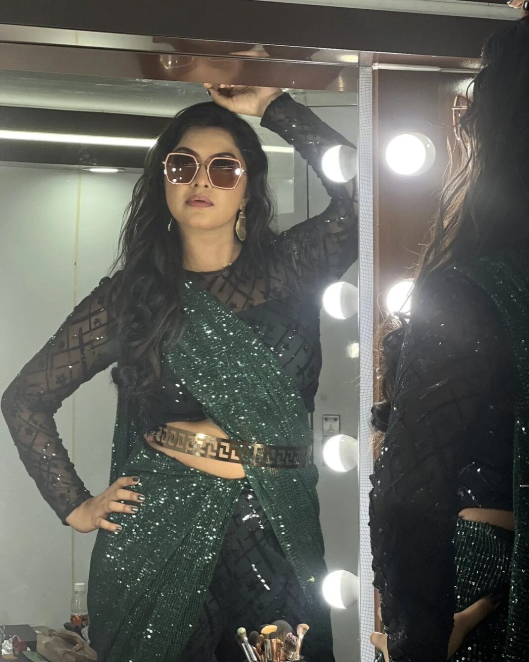 Rachitha Mahalakshmi Instagram - Believe you can and you're half way there 😇😇😇😇 Mua @sharanyas_makeupartistry Hairdo @shalini_hairartist #rachithamahalakshmi #rachithamahalakshmiofficial #biggbossseason6 #biggboss #biggbosstamil #bb6 #biggbossvijaytv #vijaytelevision #vijaytv #hotstar #disneyplus #disneyplushotstar