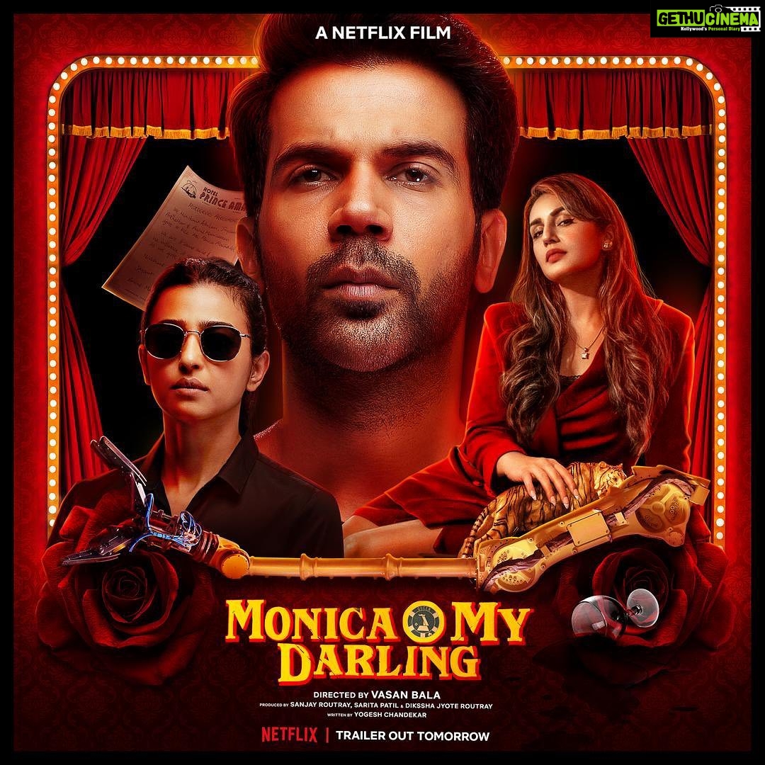 Radhika Apte Instagram - Kal trailer aa raha hai @netflix_in par meri ghar waapsi ka, I mean Monica O My Darling ka π #MonicaOMyDarling OFFICIAL TRAILER DROPS TOMORROW!! @rajkummar_rao @iamhumaq @radhikaofficial @sukantgoel @sikandarkher #BagavathiPerumal @zaynmarie @akansharanjankapoor @MatchboxShots @vasanbala @netflix_in #YogeshChandekar @sanjayroutraymatchbox @saritagpatil @dikssharoutray @achintstagram @vidhi_mystery @swapsagram @eshtylist @mansidhruvmehta @zubyjohal @shiprasinghacharya @shivam_vichare @pratikmr @vishal_bajaj_1603 @kavyadesaii @ganja_yogi @atanumukherjee @sonymusicindia