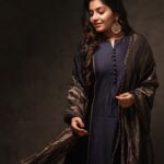 Rajisha Vijayan Instagram - Midnight blue during midnight shoots. 😍 Sardar Trailer Release Event 👗 @jugalbandhi 📸 @jiksonphotography 💄 @seema_haridas_official Assisted by @lakshmi_jaganthan