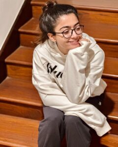 Rashmika Mandanna Instagram - Stayed at home all day kinda vibe.. 🐒😋