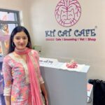 Richa Panai Instagram – Our first Ganpati at @kitcat.cafe 🙏🏻🌸 #ganpatibappamorya #happyganeshchaturthi