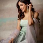 Ritu Varma Instagram - Candy floss dreams ☁️ For #NithamOruVaanam promotions Outfit @geethikakanumilli Jewellery @houseofqc Stylist @sandhya__sabbavarapu Styling team @team_sandhya @rashmi_angara @thumu_bhavana @sirichandana_medi Photography @kiransaphotography