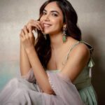 Ritu Varma Instagram - Candy floss dreams ☁️ For #NithamOruVaanam promotions Outfit @geethikakanumilli Jewellery @houseofqc Stylist @sandhya__sabbavarapu Styling team @team_sandhya @rashmi_angara @thumu_bhavana @sirichandana_medi Photography @kiransaphotography