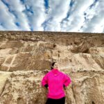 Rukhsar Instagram - “The Pyramid shape is said to hold many secrets and amazing properties! One of them is a sense of wonder”. Vera Nazarian. . #pyramidsofgiza #gizapyramids #mesmerising #majestic #wonderoftheancientworld #egypt #cairo Giza Pyramids