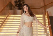 Saiee Manjrekar Instagram - pink is clearly my fav colour💗 Styled by @malvika_tater Outfit @svacouture Jewellery @the_bling_girll @shayagrams Make up by @nidhiagarwalmua Hair by @hairstylist_madhav 📸 @pranav.foto