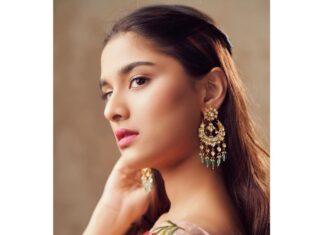 Saiee Manjrekar Instagram - 🌸🌸🌸 Outfit - @mahimamahajanofficial Jewellry- @jeverjewels.Hyd Footwear - @stevemaddenindia Styled by - @ashwin_ash1 & @hassankhan_3 Asst by - @vid_vidya Make up - @zebahassan Shot by - @eshaangirri