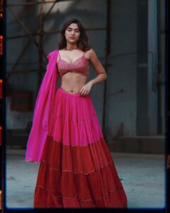 Saiee Manjrekar Instagram - out n about Styled by @malvika_tater Outfit @ease_kv Jewellery @amrapalijewels HMU @nidhiagarwalmua