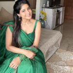 Sakshi Agarwal Instagram - Since You asked for it😍 . #sundayvibes #sundayfunday #greensaree #nomakeup #nofilter #yourgirlnextdoor Chennai, India