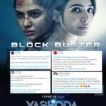 Samantha Instagram - Day made…Thank you for the encouragement and appreciation. Feel motivated to work harder. Ever grateful 🙏🙏 #YashodaTheMovie
