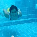 Samyuktha Hegde Instagram – There’s plenty of fish in the sea but I’m a mermaid 💙

Ps: let’s see which super fan can guess who’s feet is videobombing? 
#aquaholic