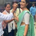 Samyuktha Menon Instagram – Glam check before the shot 🤌🏽 
#Meenakshi getting ready for her #Vaathi ❤️ #SIR

#Vaathi #SIRMovie #VaaVaathi #MastaaruMastaaru